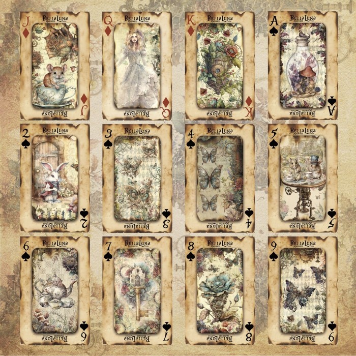 Pad 12x12" Bellaluna Crafts con 12 papeles doble cara Madness Poker Cards