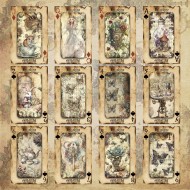 Pad 12x12" Bellaluna Crafts con 12 papeles doble cara Madness Poker Cards