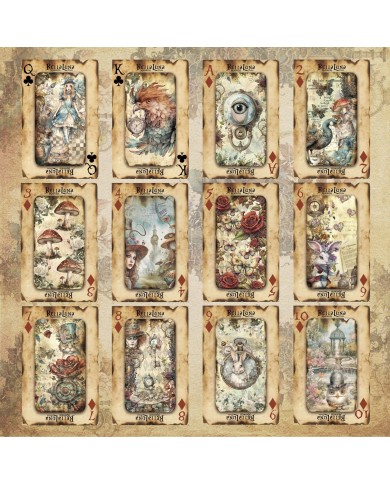 Pad 12x12" Bellaluna Crafts con 12 papeles doble cara Madness Poker Cards
