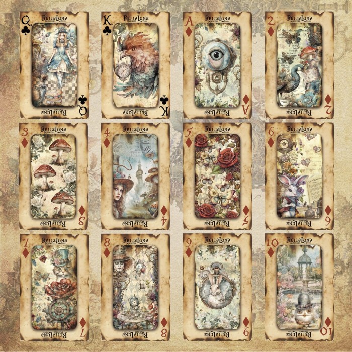 Pad 12x12" Bellaluna Crafts con 12 papeles doble cara Madness Poker Cards