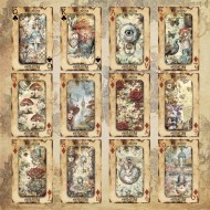 Pad 12x12" Bellaluna Crafts con 12 papeles doble cara Madness Poker Cards