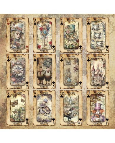 Pad 12x12" Bellaluna Crafts con 12 papeles doble cara Madness Poker Cards