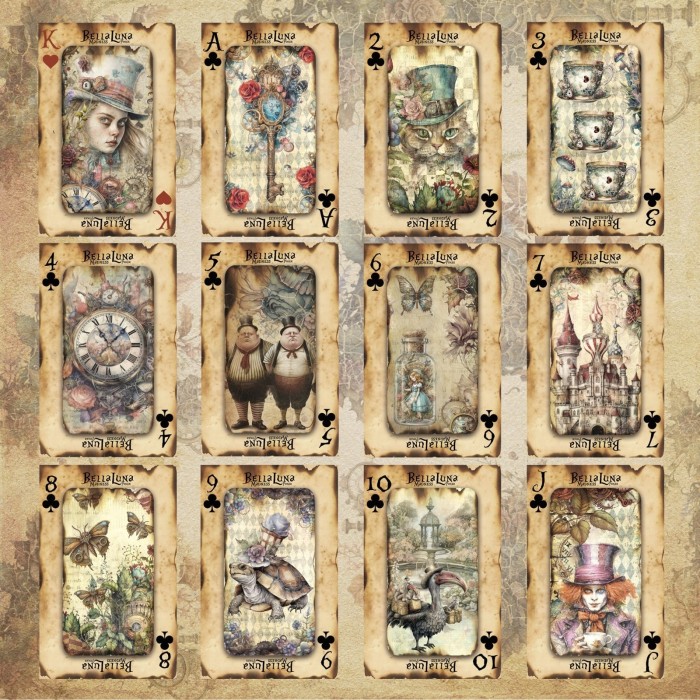 Pad 12x12" Bellaluna Crafts con 12 papeles doble cara Madness Poker Cards