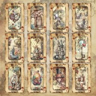Pad 12x12" Bellaluna Crafts con 12 papeles doble cara Madness Poker Cards