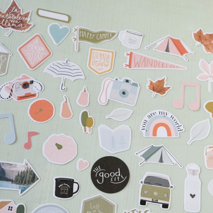Die cuts o recortables colección Salvaje de Mintopia