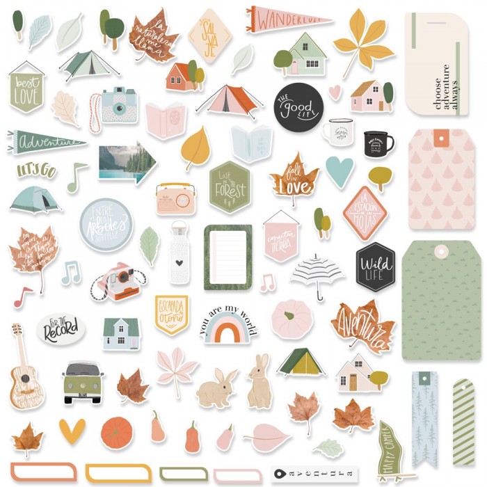 Die cuts o recortables colección Salvaje de Mintopia
