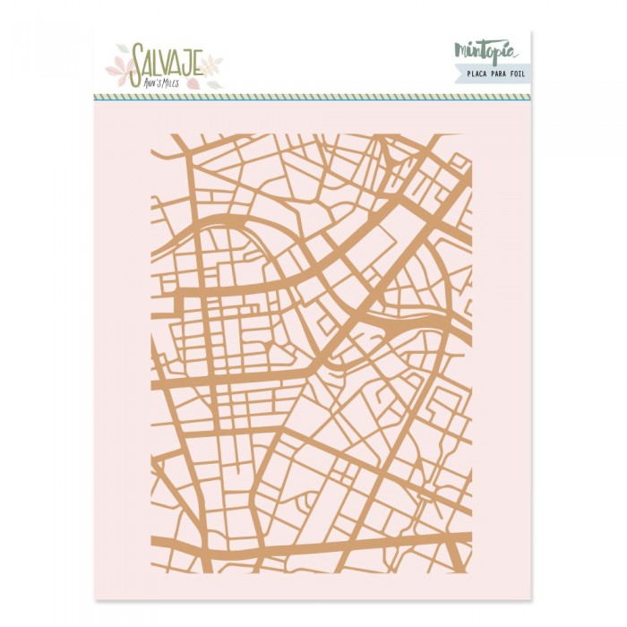 Placa Hot Foil&Fun Fondo plano SALVAJE