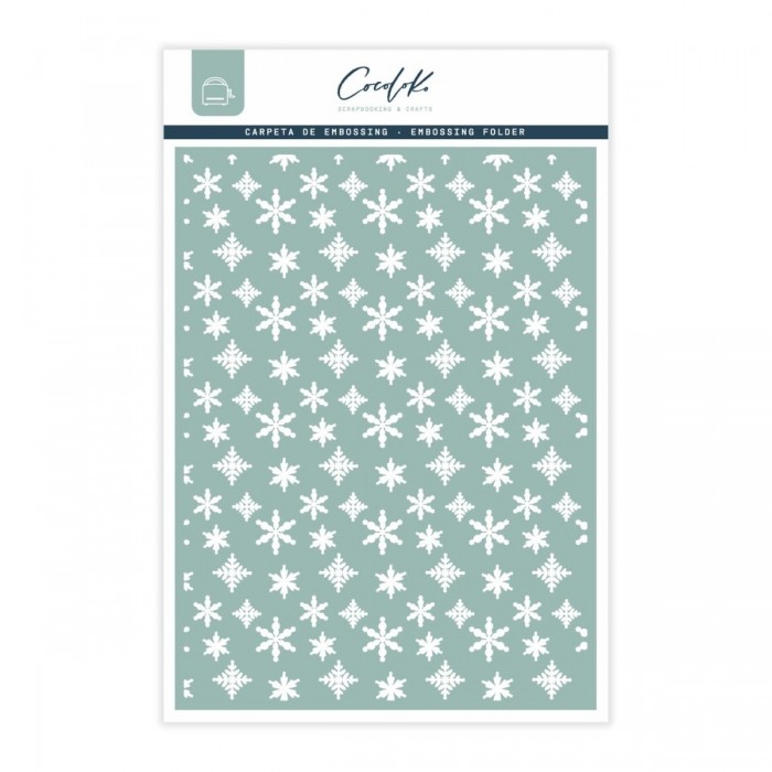 Carpeta de Embossing Snowflake Entrega Especial  Cocoloko