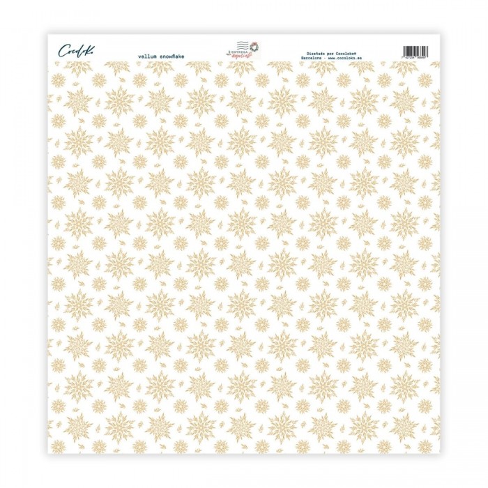 Vellum Snowflake - Entrega Especial  Cocoloko