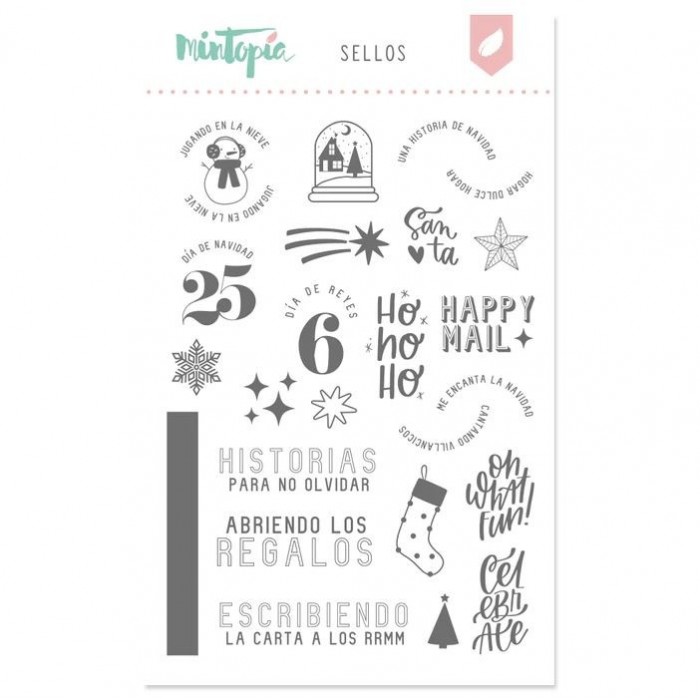 Set de sellos Happy mail de Mintopía VVMT025053