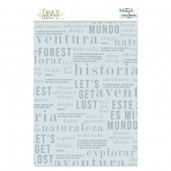 Carpeta de embossing 6"x8" Frases SALVAJE VVMT024023