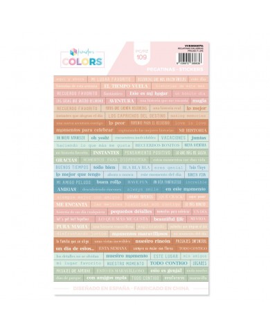 Pegatinas Palabras Project Life Kimidori