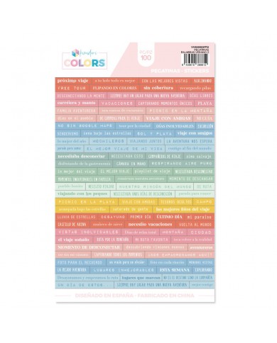 Pegatinas Palabras Viajes Kimidori