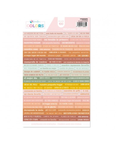 Pegatinas Palabras Familia Kimidori