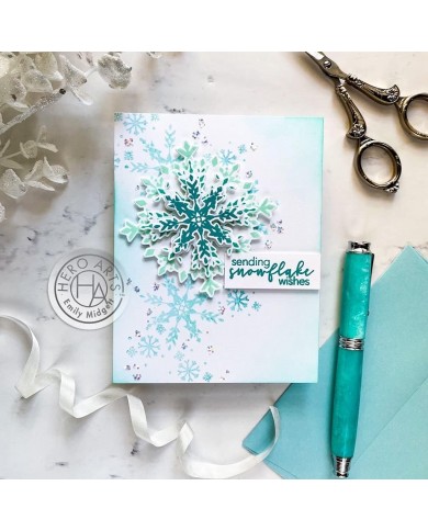 Sello HeroArts Snowflake CM554 Color Layering Snowflake