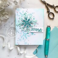 Sello HeroArts Snowflake CM554 Color Layering Snowflake
