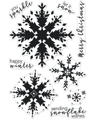 Sello HeroArts Snowflake CM554 Color Layering Snowflake