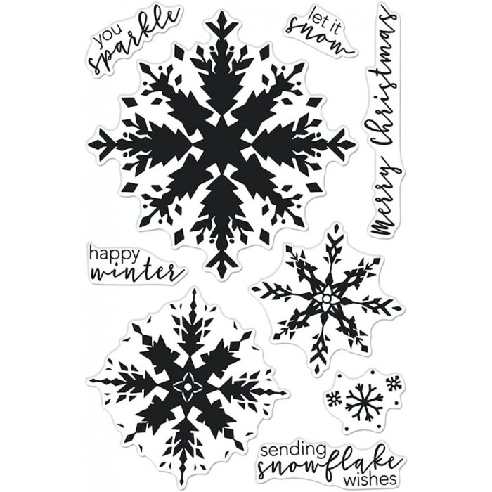 Sello HeroArts Snowflake CM554 Color Layering Snowflake