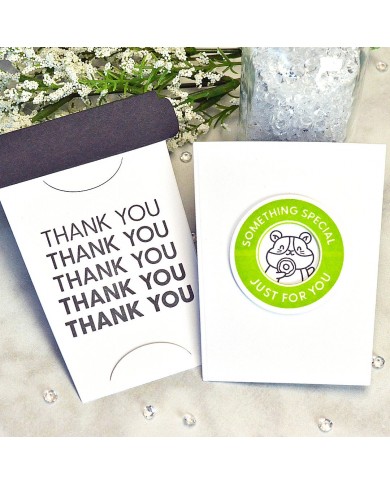 Sello Coffee Cup Sentiments Waffle Flower