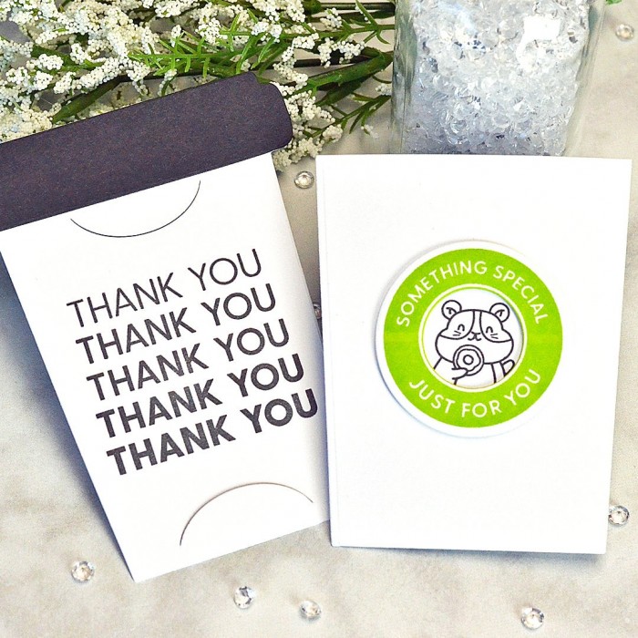 Sello Coffee Cup Sentiments Waffle Flower