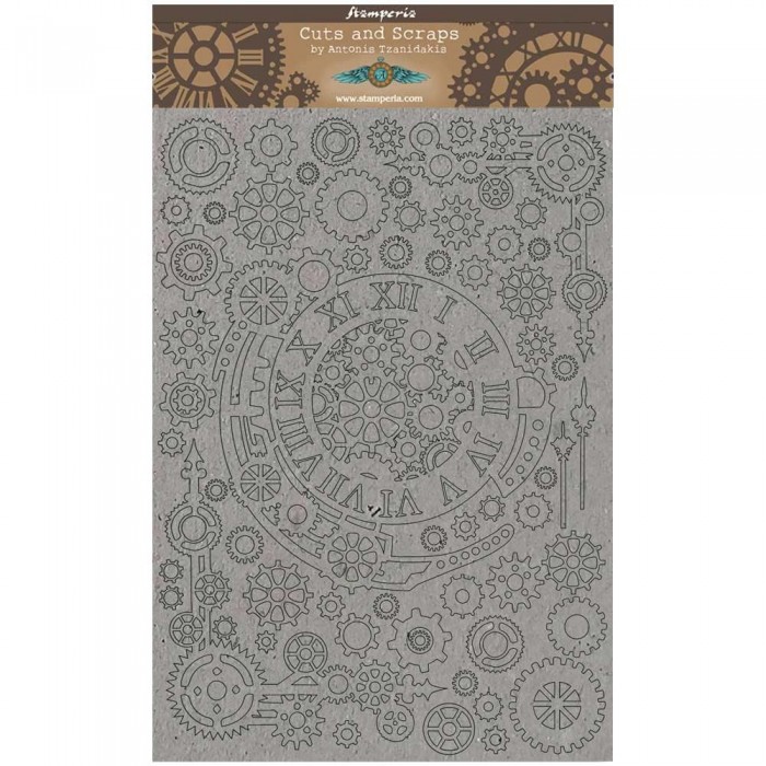 Carton pre recortado Stamperia Greyboard Cut-Outs A4 1mm Thick