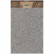 Carton pre recortado Stamperia Gears & Clocks, Sir Vagabond Greyboard Cut-Outs A4 1mm Thick