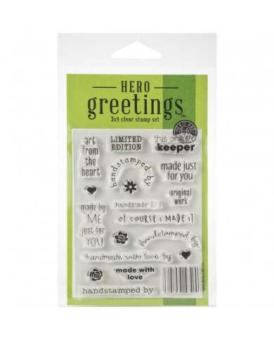 Sello Hero Arts Greetings Clear Stamps 3"X4"