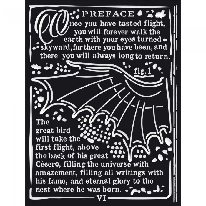 Stamperia Stencil 5.90"X7.87"