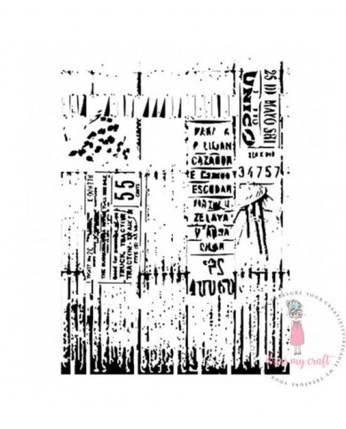 Stencil Dress my craft DMC04 tamaño A4