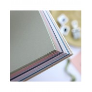 Bloc de papel sólido colores naturales para tarjeteria 6x8