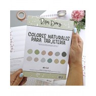 Bloc de papel sólido colores naturales para tarjeteria 6x8