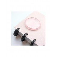 Disco para encuadernar Grande Princesa purpurina  45mm x 6 unidades