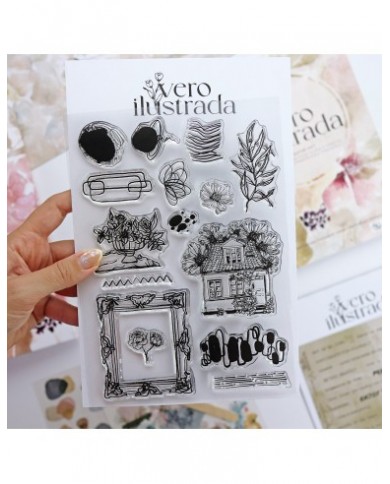 Set de sellos para Art Journal, de Vero Ilustrada visse/001