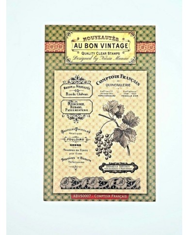 Sello acrílico A5 "Comptoir Français"Au Bon Vintage ABVS0007