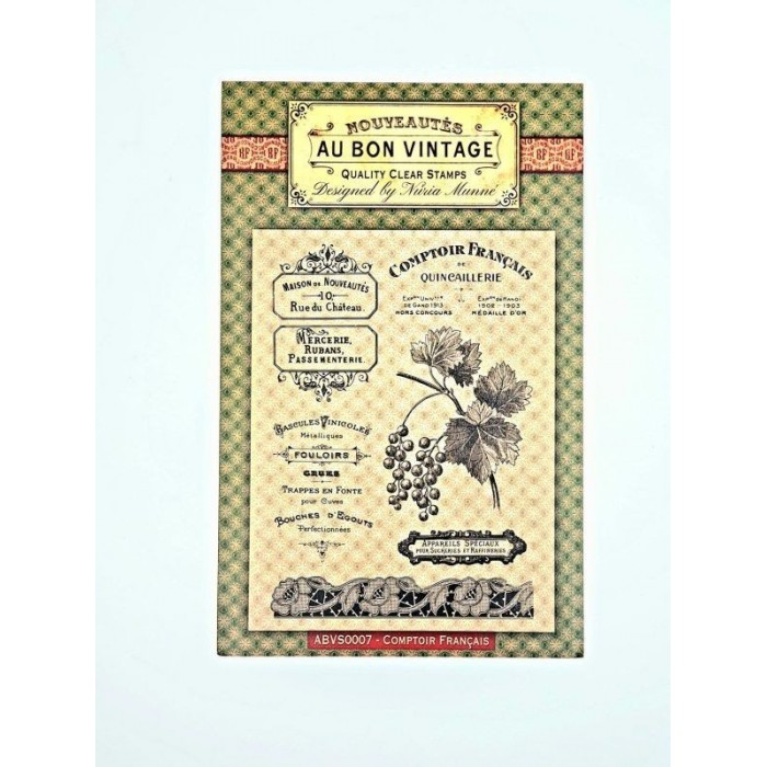 Sello acrílico A5 "Comptoir Français"Au Bon Vintage ABVS0007