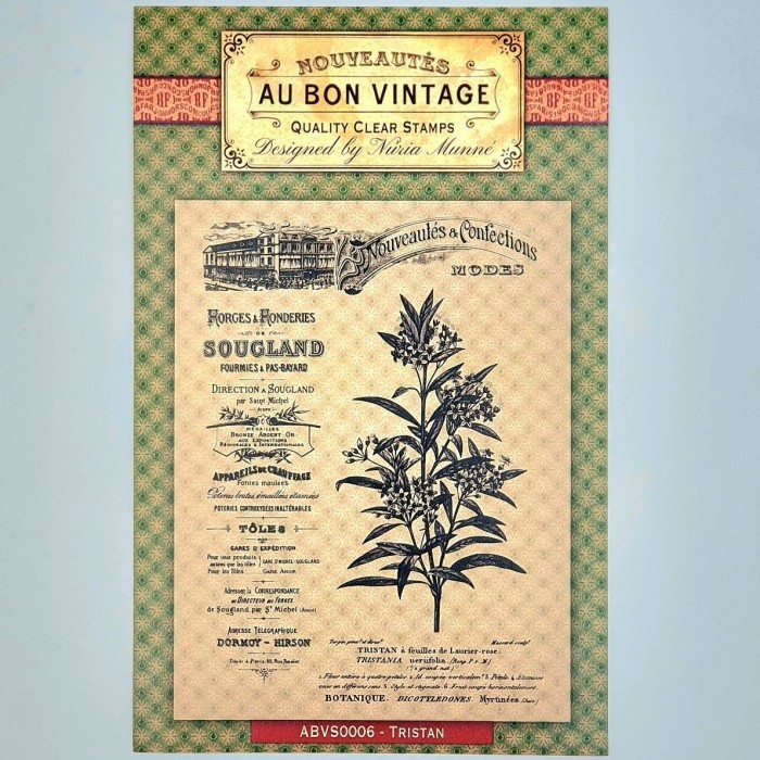 Sello acrílico A5 "Tristan"Au Bon Vintage ABVS0006