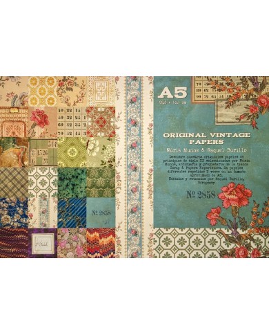 Libro A5 Original Vintage Papers OVP0002 V.A.E. (Veritable Antique Elements)