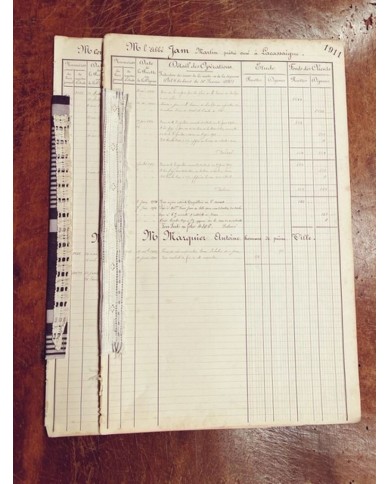 Hoja Contable de Gestiones Siglo XX ORIGINAL HCG0001 V.A.E. (Veritable Antique Elements) -