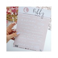 Para Mí White puffy stickers Aluacid
