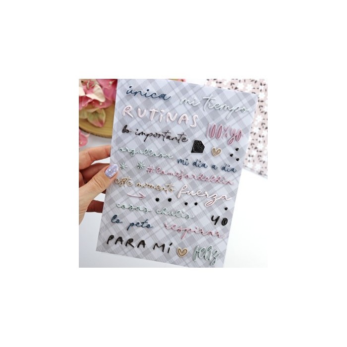 Para Mi Coloridos puffy stickers Aluacid