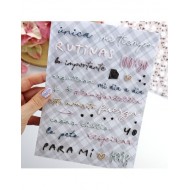 Para Mi Coloridos puffy stickers Aluacid