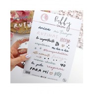 Para Mi Coloridos puffy stickers Aluacid