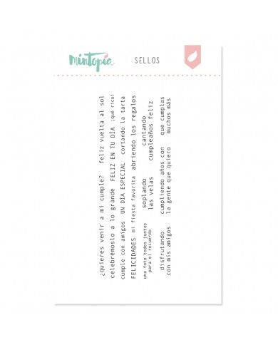 Sello Frases coordinadas (combina con troquel salvaje) Un día especial de Mintopía