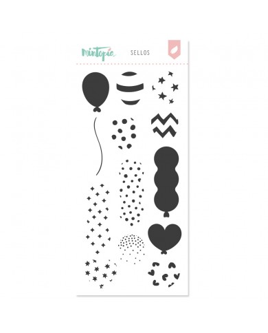 Sello Globos a capas Un día especial de Mintopía