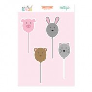 Troquel Globos de animales Un día especial de Mintopía