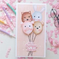 Troquel Globos de animales Un día especial de Mintopía