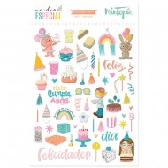Pegatinas Puffy ilustraciones Un día especial de Mintopía