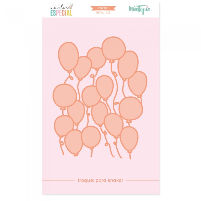 Troquel fondo globos Un día especial de Mintopía