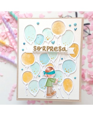 Troquel fondo globos Un día especial de Mintopía