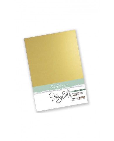 Premium Cardstock Gold x 10 hojas A4
